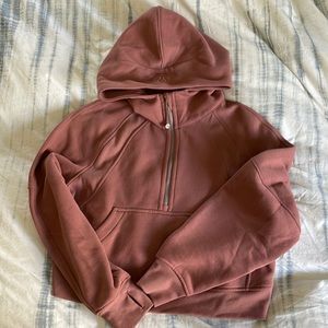 Lululemon Oversized Scuba Half-Zip (XS/S) in spiced chai